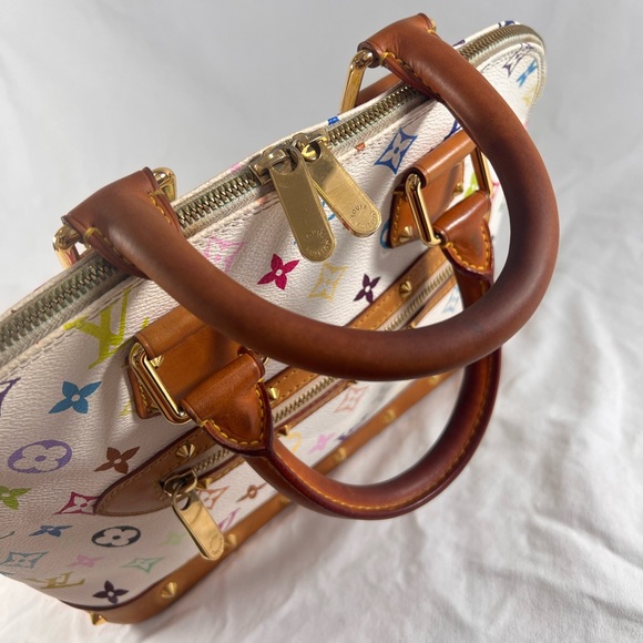 LOUIS VUITTON Authentic Monogram Multicolor White Base Alma Made in USA M92647 - Picture 6 of 17